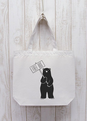 免費擁抱指南 Black Bear Tote Natural / R012-BT-NA