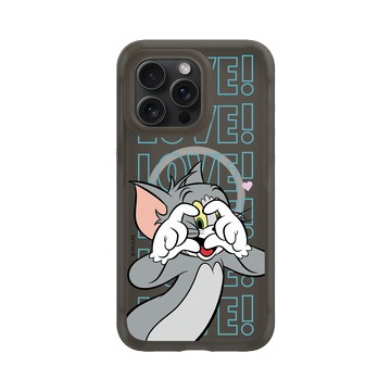iPhone 15 Pro Max AirX 本質黑 - 湯姆貓與傑利鼠 Tom and Jerry - 湯姆貓愛心