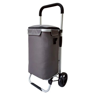 U-CART 優卡得 日式摺疊購物車 輕便款 鋁合金材質 尺寸45*34*97CM  灰色 + 黑色 + 銀色  1個