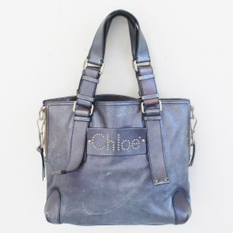 クロエ Chloe パッツィー レザー スタッズ メタリック パープル トートバッグ ユニセックス 中古 通販 Lineポイント最大6 0 Get Lineショッピング