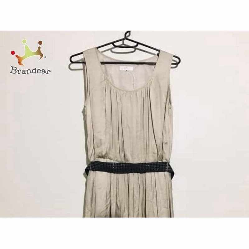 ルーニィ Lounie ワンピース サイズ36 S レディース ベージュ 黒 ラインストーン スペシャル特価 通販 Lineポイント最大0 5 Get Lineショッピング