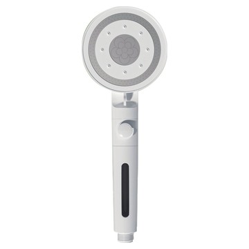 ANTIAN 家用淨水增壓沐浴蓮蓬頭/浴室節水洗澡花灑/熱水器淋浴噴頭  1個  白色