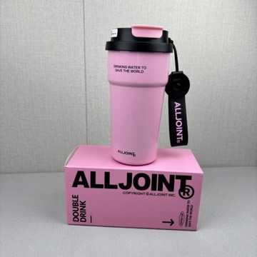 陶瓷覆層內膽！高級感女粉色不銹鋼500ml隨手杯咖啡保溫保冷杯子