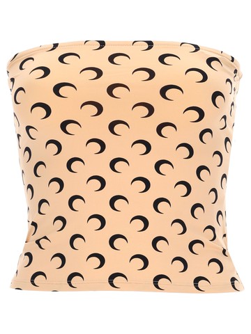 marine serre "moon" bustier top