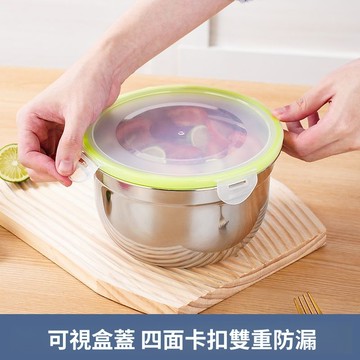 🚀隔日達出 優選直營🚚不鏽鋼飯盒冰箱保鮮盒帶蓋圓形飯盒密封食物收納盒便當盒保鮮碗