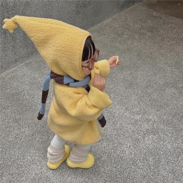 兒童秋冬設計感加絨連帽外套2026女寶寶加厚搖粒絨星星人圣誕上衣