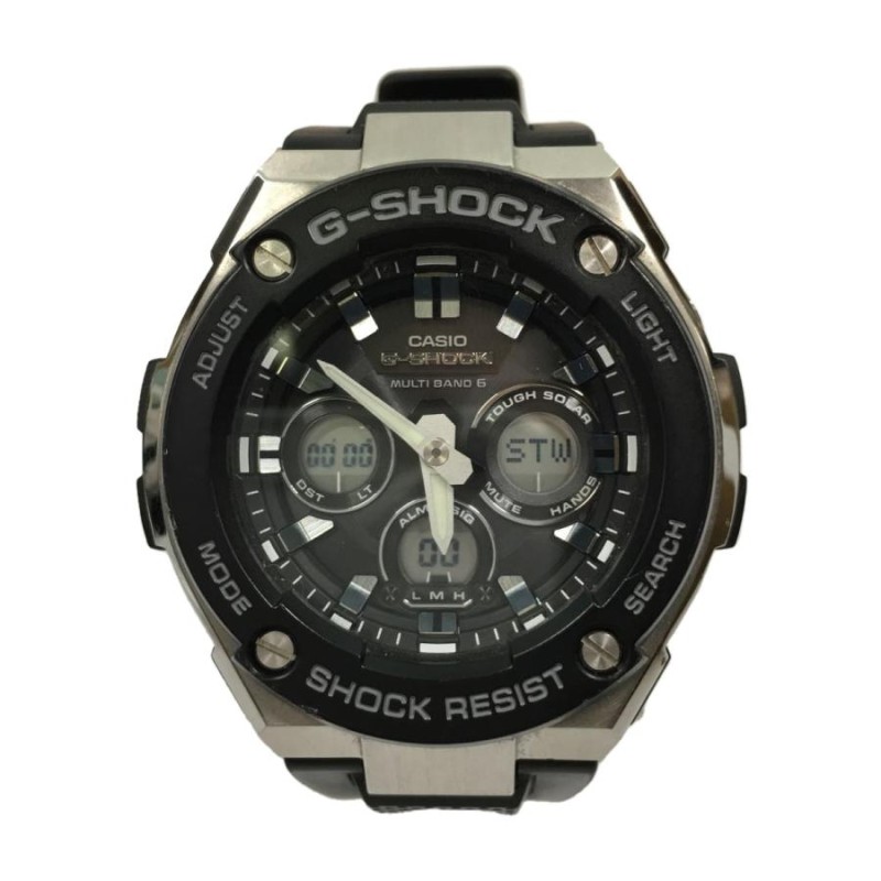 CASIO◇ソーラー腕時計・G-SHOCK/デジアナ/BLK | LINEショッピング