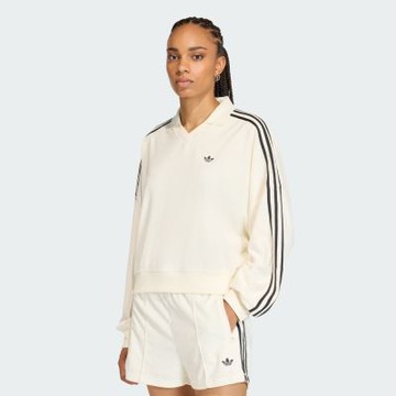 【adidas 愛迪達】 V 領長袖 POLO 衫 女 - Originals KD1401