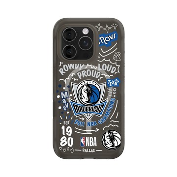 iPhone 16 Pro AirX 本質黑 - NBA - 塗鴉系列-達拉斯獨行俠 Dallas Mavericks - Graffiti