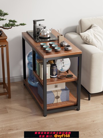 {可打統編 保固一年}茶桌家用小茶臺客廳沙發邊幾側邊柜可移動茶幾茶水柜置物架桌子