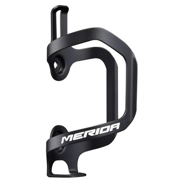 MERIDA 美利達 自行車側拉式鋁合金水壺架/托架  消光黑 + 白色  1個