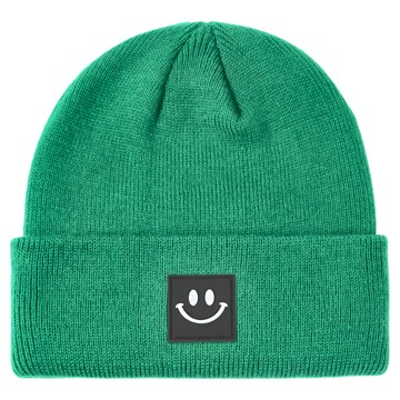 bebehome 兒童韓系時尚針織帽 美勒特針織帽 (17.8 x 19 x 18cm)  兒童M  經典綠笑臉