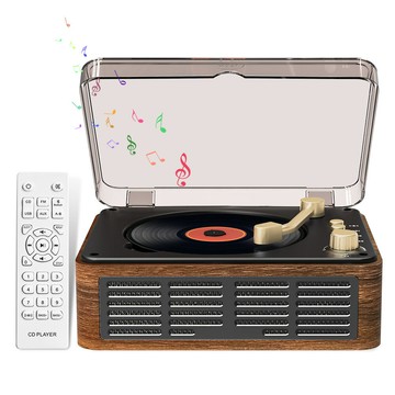 全新升級復古cd機音樂專輯藍牙音箱播放器唱片機音響【北歐家居生活】