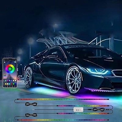 Ewolee 車アンダーライト Led 防水 テープライト アンビエントライト Rgb 無限調色 音に反応 213種モード スマホアプリコン 通販 Lineポイント最大get Lineショッピング