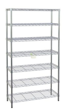 [家事達] TG-鍍鉻 七層置物架-超重網 (長 150X寬 60X高210CM) 特價 鐵力士+