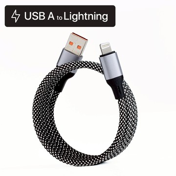 【ZIFRIEND】磁吸收納編織充電線 【USB-A / USB-Type-C / Lightning】手機 |