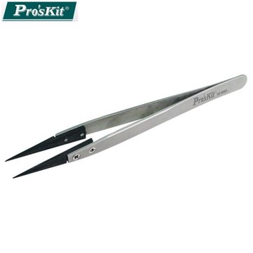 台灣ProsKit寶工防靜電特尖碳纖維鑷子TZ-300A(130mm;鑷子頭可替換;導電性塑膠製;防磁、無感、耐酸鹼)tweezers
