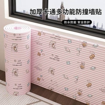 心隔日💥自粘加厚桌角卡通防撞條柔軟高彈牀圍牆圍牆角防磕碰保護貼軟包貼