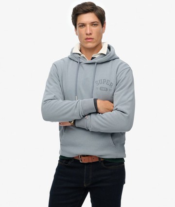 Superdry Men's Athletic Essentials Hoodie Blue Size: Xxl