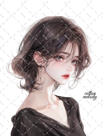 original sticker no.5749 人物貼紙 原創貼紙 人物貼紙 女孩貼紙 原創人物貼紙