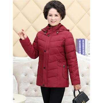 媽媽羽絨服女中長款防寒服保暖2024冬裝新款大碼中老年女外套加厚