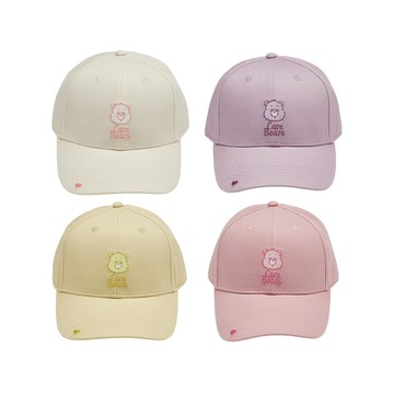 【Grace Gift】【Care Bears聯名 - 樂觀/幽默/甜夢/鑽石小熊電繡棒球帽】聖誕節 交換禮物
