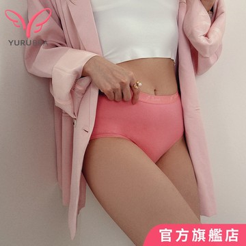 玉如內衣 桃紅涼感中高腰三角褲 M L XL Q 包臀 不卡肉 台灣製  R157