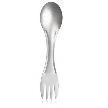 其他料理用品 快速到貨純鈦防燙抗油環保輕巧兩用叉匙(2入組)