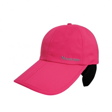 【【蘋果戶外】】山林 12H01-33 桃紅 中性帽眉可折耳罩帽 遮耳帽 帽簷可折好收納保暖帽防晒帽 磨毛防撥水 Mountneer