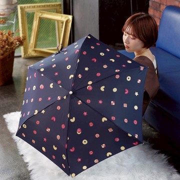 50公分輕量傘彎把(餅乾深藍)-NO.1678-2