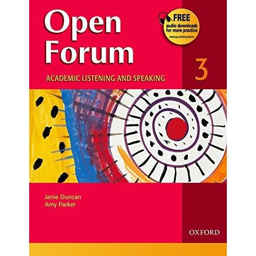 Open Forum 3: Academic Listening and Speaking