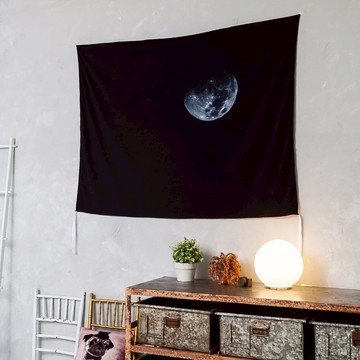 Black Moon-壁幔Wall Tapestry-房間佈置 掛布 禮物 牆壁裝飾