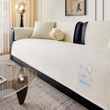 2025新款夏季涼感冰絲涼席墊輕奢高級感防滑防貓抓沙發墊套蓋巾罩