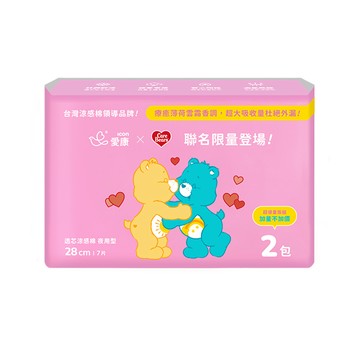 愛康透芯涼感棉CareBears夜用型二入組