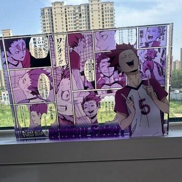 【動漫周邊✅】免運 排球少年天覺童生日磚動漫周邊亞克力磚穀子高透立牌定製高顏值