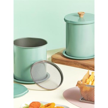 日式大容量油壺家用帶濾網儲油罐壺油瓶廚房過濾油渣油罐濾油油壸