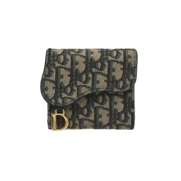 DIOR 女士小型三摺皮夾短夾錢包