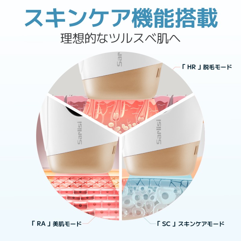 脱毛器 光美容器 ムダ毛処理 サーリシ VIO対応 フラッシュ 脱毛 メンズ ...