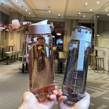 大容量運動水杯便攜塑料隨手學生杯直杯飲杯男士耐摔防漏太新款