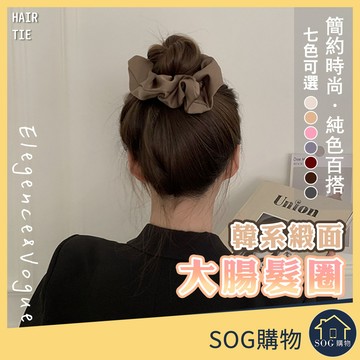 【台灣現貨免運 大腸髮圈】韓式 緞面 髮圈 髮飾 綁頭髮 韓版彈力髮圈 髮束 橡皮筋 綁頭 頭飾