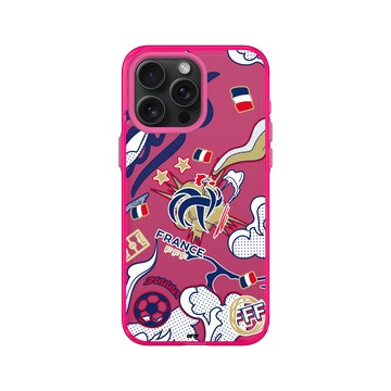 iPhone 15 Pro Max Clear 粉漾桃 - FFF - Logo - Comics