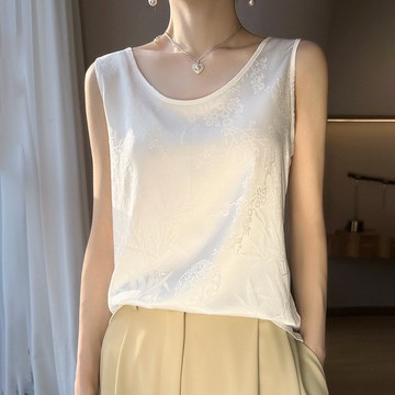 【巴黎精品】現貨+預購 頂級法式緞面背心絲質上衣名媛絲綢冰絲絲質襯衫-細肩帶女上衣9色a1ep38