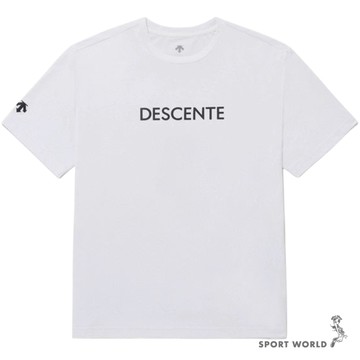 Descente 迪桑特 短袖上衣 男裝 女裝 排汗 防曬 白【運動世界】DS25SSU520301