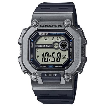 【CASIO 卡西歐】當兵首選_防水100米_LED學生錶 電子錶(W-737H-1A2)