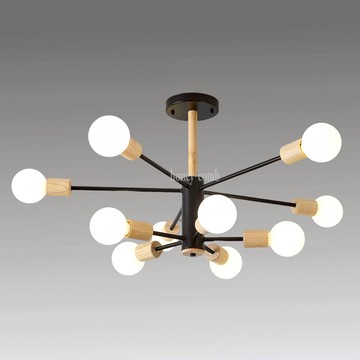 北歐工業風半吸頂燈十燈(BL50322)