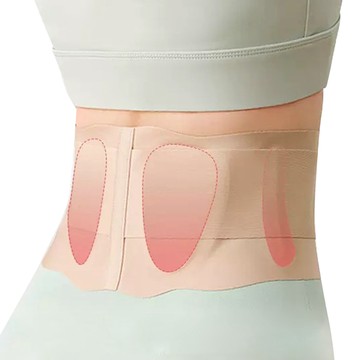 A-ZEAL 冰絲無痕輕柔雙支撐護腰帶 輕薄透氣  S  膚色  1個