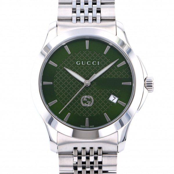 グッチ GUCCI Gタイムレス YA1264108 グリーン文字盤 新品 腕時計