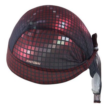 現貨+預購 海盜帽頭巾運動防曬-閃耀酒紅格子設計路跑登山自行車綁帽頭巾73fo12【獨家進口】【米蘭精品】