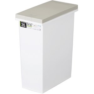 【日本 TONBO】NEO系列單手按壓式分類垃圾桶20L-棕色