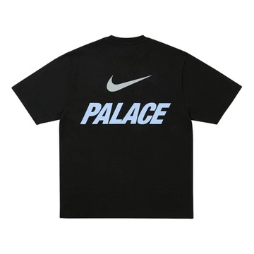NIKE X PALACE FONT SWOOSH T-SHIRT BLACK